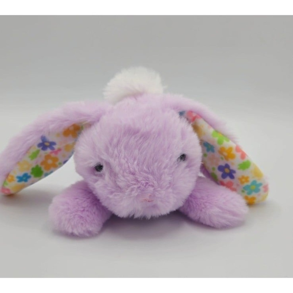 9" WALGREENS Happy Go Fluffy 341766 Lavender FLOWER PLUSH Bunny Rabbit w/Tags 4